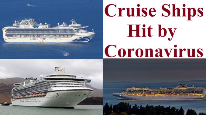 Cruise ships with Covid-19